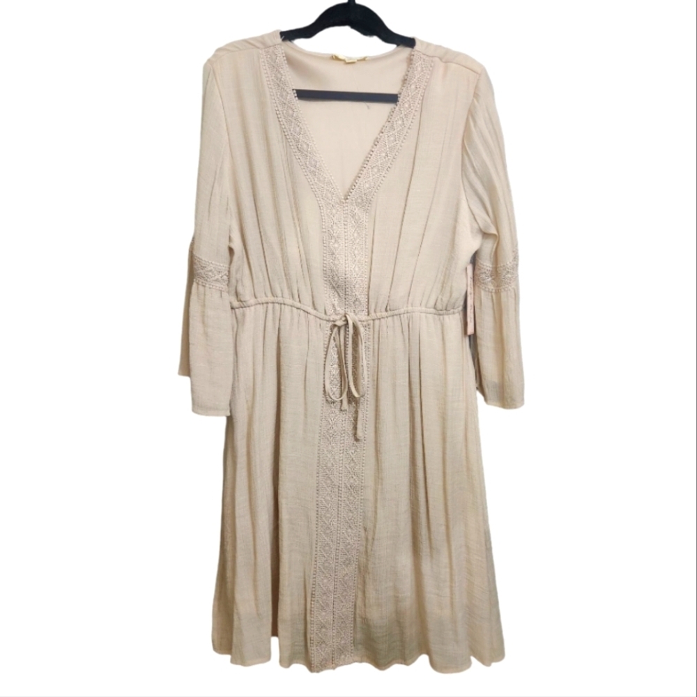 Long Sleeve Knee Length Dress size L
